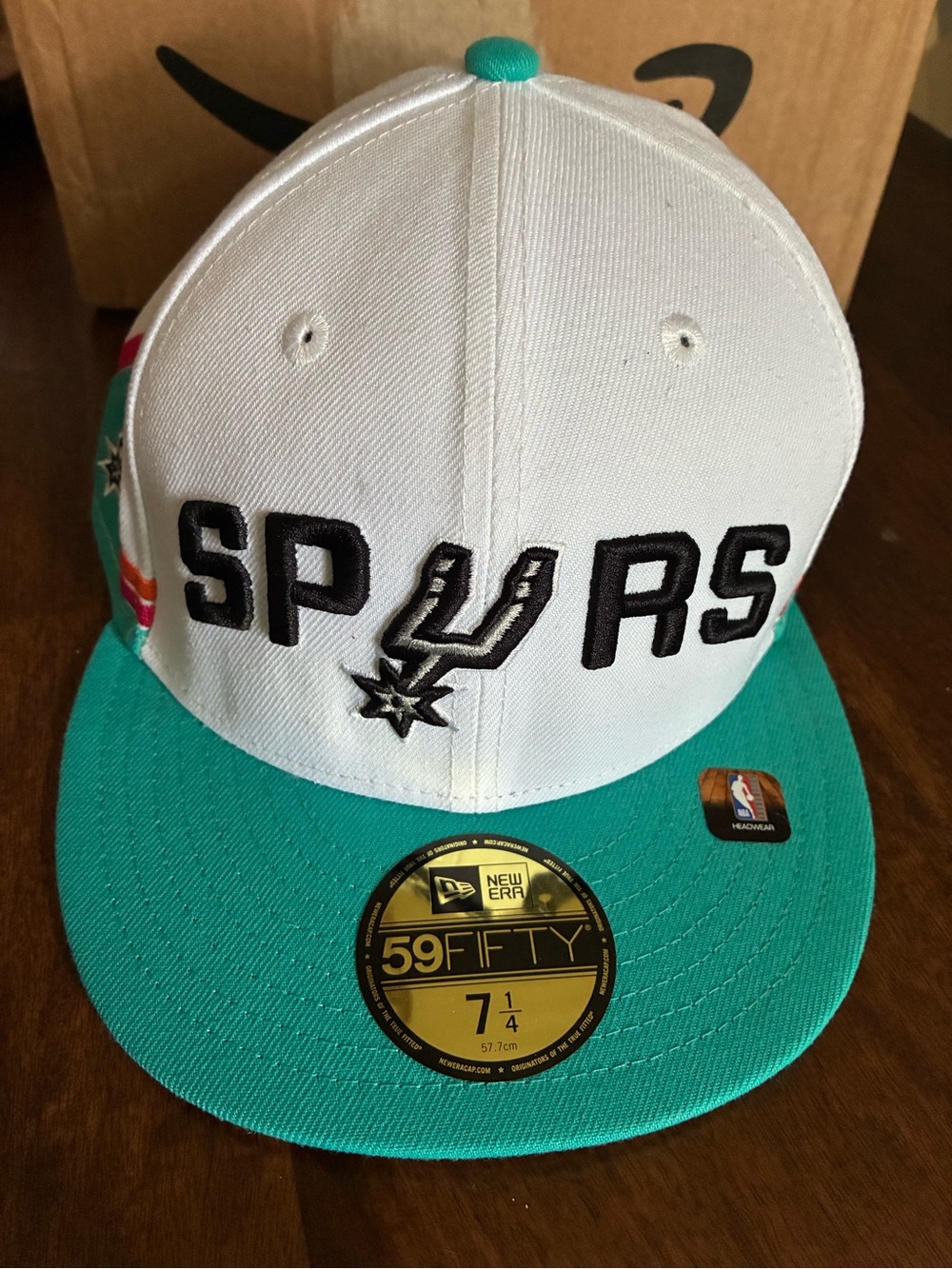New Era Spurs White and Teal 59FIFTY Fitted Hat
